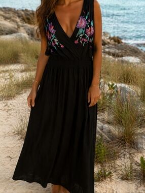 Soft Viscoise Plus size Maxi Dress